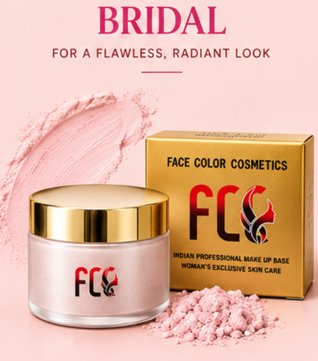 FCC Powder Makeup Base – Bridal | 12 Hour Stay, Sheer Coverage & Natural Finish