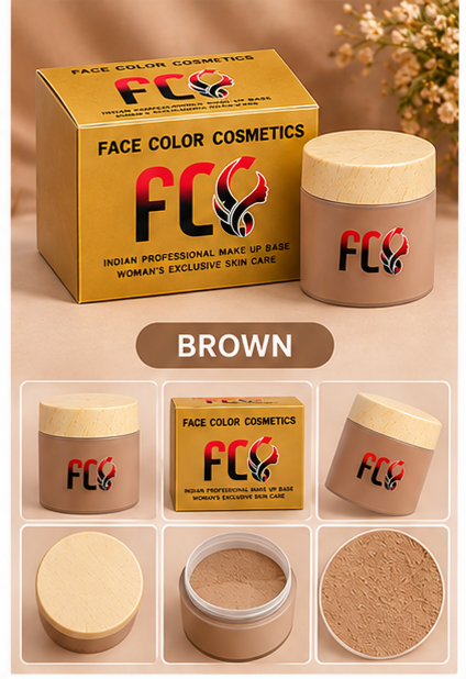 FCC Powder Makeup Base – 12 Hour Stay, Sheer Coverage & Natural Finish | 6 Shades