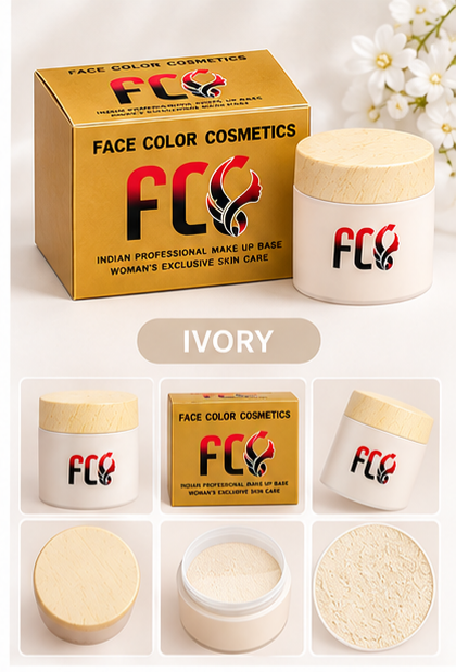 FCC Powder Makeup Base – 12 Hour Stay, Sheer Coverage & Natural Finish | 6 Shades