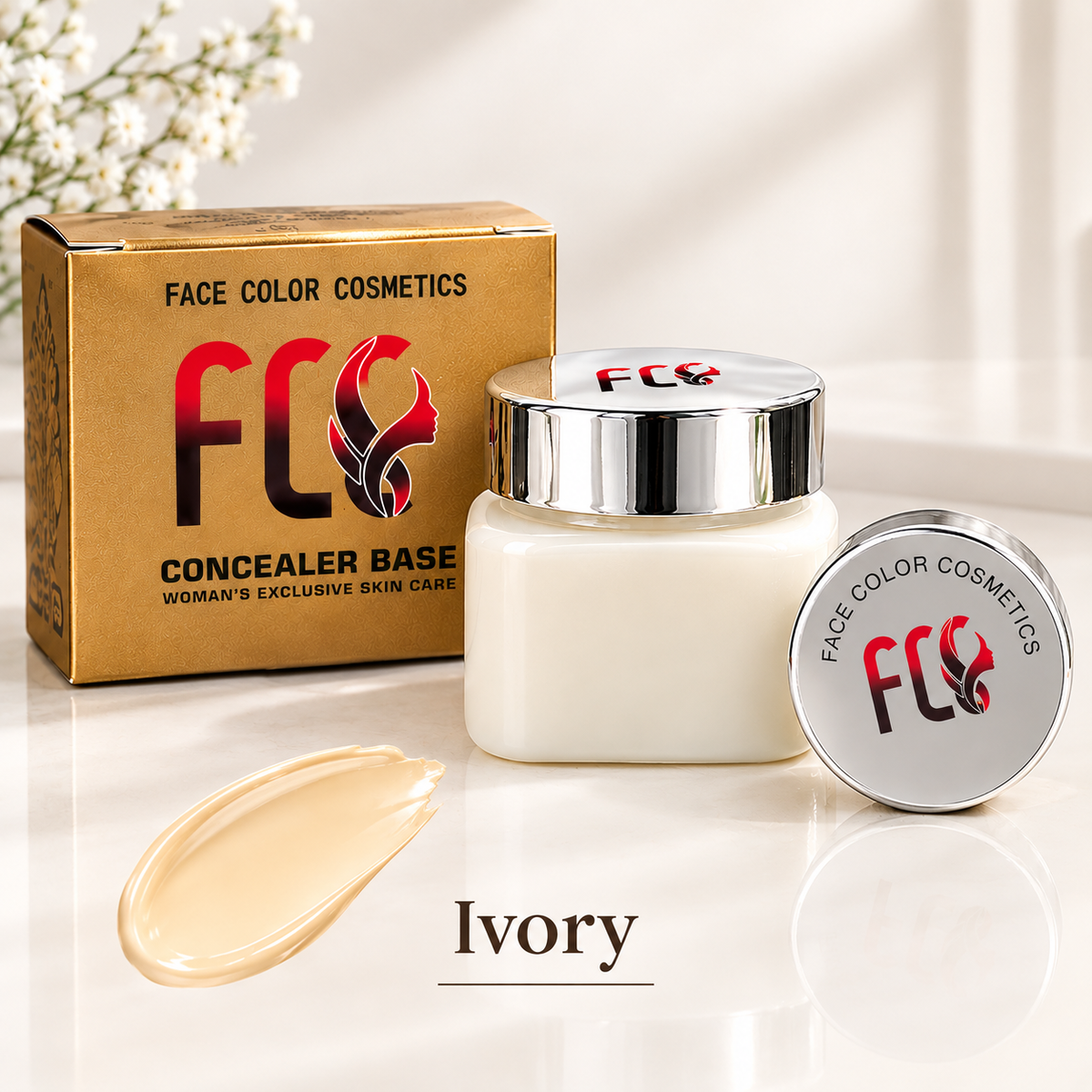FCC Ivory Concealer Base | Smooth Makeup Base